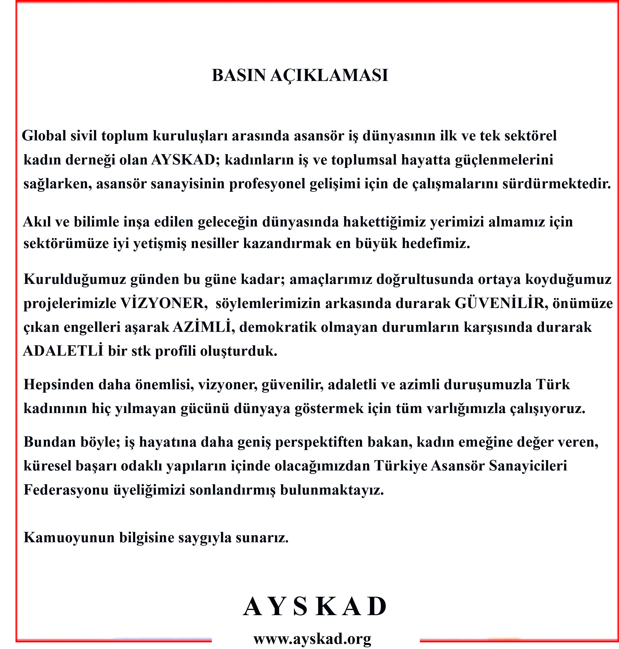 Basın Açıklaması